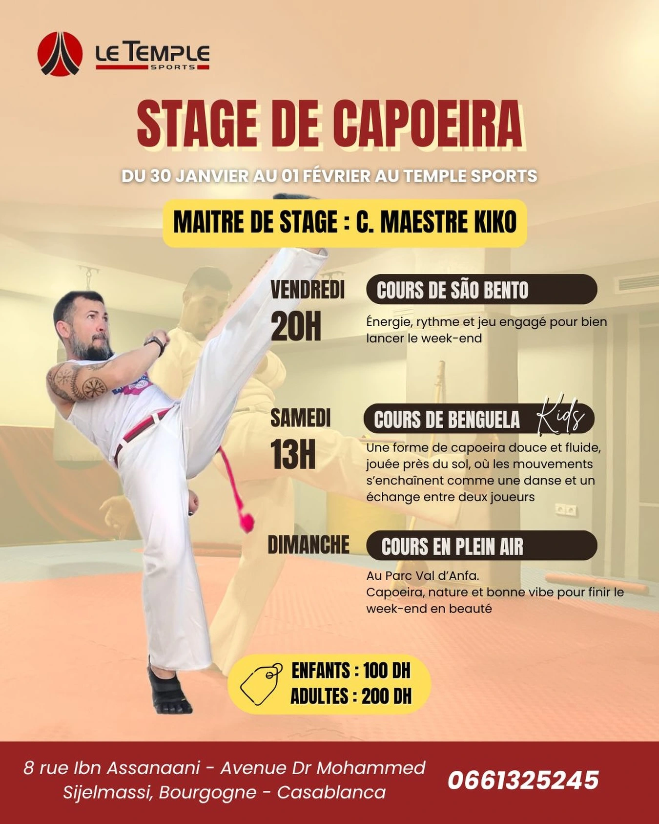 Stage intensif – Le Temple Sports Casablanca